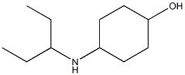 4-(pentan-3-ylamino)cyclohexan-1-ol 结构式