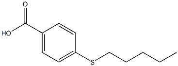 4-(pentylsulfanyl)benzoic acid Struktur