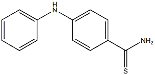 4-(phenylamino)benzene-1-carbothioamide 化学構造式