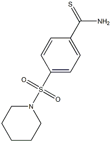 4-(piperidin-1-ylsulfonyl)benzenecarbothioamide Struktur