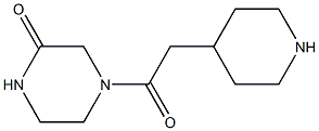 4-(piperidin-4-ylacetyl)piperazin-2-one 结构式