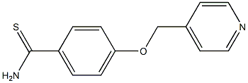 4-(pyridin-4-ylmethoxy)benzenecarbothioamide Structure