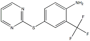 4-(pyrimidin-2-ylsulfanyl)-2-(trifluoromethyl)aniline 结构式