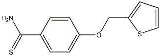 4-(thien-2-ylmethoxy)benzenecarbothioamide 化学構造式