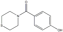 4-(thiomorpholin-4-ylcarbonyl)phenol Struktur