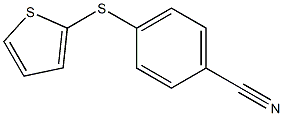 4-(thiophen-2-ylsulfanyl)benzonitrile,,结构式