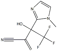 4,4,4-trifluoro-3-hydroxy-3-(1-methyl-1H-imidazol-2-yl)-2-methylidenebutanenitrile Structure
