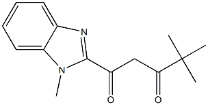4,4-dimethyl-1-(1-methyl-1H-1,3-benzodiazol-2-yl)pentane-1,3-dione