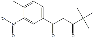 4,4-dimethyl-1-(4-methyl-3-nitrophenyl)pentane-1,3-dione