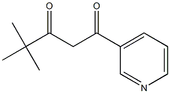 4,4-dimethyl-1-(pyridin-3-yl)pentane-1,3-dione Structure