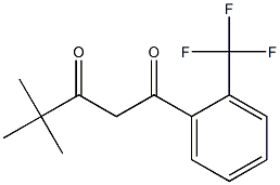 4,4-dimethyl-1-[2-(trifluoromethyl)phenyl]pentane-1,3-dione