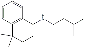 4,4-dimethyl-N-(3-methylbutyl)-1,2,3,4-tetrahydronaphthalen-1-amine Structure