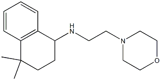4,4-dimethyl-N-[2-(morpholin-4-yl)ethyl]-1,2,3,4-tetrahydronaphthalen-1-amine 结构式
