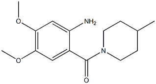 4,5-dimethoxy-2-[(4-methylpiperidin-1-yl)carbonyl]aniline