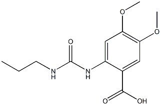  4,5-dimethoxy-2-[(propylcarbamoyl)amino]benzoic acid