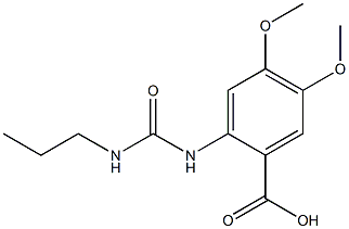 4,5-dimethoxy-2-[(propylcarbamoyl)amino]benzoic acid