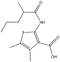 4,5-dimethyl-2-(2-methylpentanamido)thiophene-3-carboxylic acid