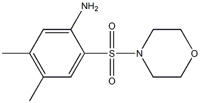 4,5-dimethyl-2-(morpholine-4-sulfonyl)aniline 化学構造式