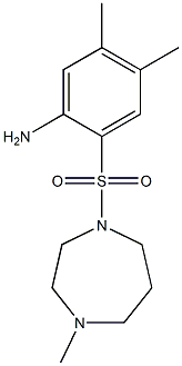  4,5-dimethyl-2-[(4-methyl-1,4-diazepane-1-)sulfonyl]aniline