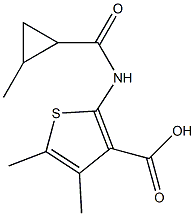 4,5-dimethyl-2-{[(2-methylcyclopropyl)carbonyl]amino}thiophene-3-carboxylic acid