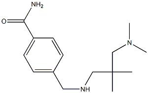 4-[({2-[(dimethylamino)methyl]-2-methylpropyl}amino)methyl]benzamide 结构式