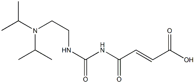 4-[({2-[bis(propan-2-yl)amino]ethyl}carbamoyl)amino]-4-oxobut-2-enoic acid,,结构式