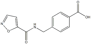 4-[(1,2-oxazol-5-ylformamido)methyl]benzoic acid Struktur