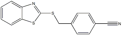 4-[(1,3-benzothiazol-2-ylsulfanyl)methyl]benzonitrile Structure