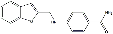 4-[(1-benzofuran-2-ylmethyl)amino]benzamide Struktur