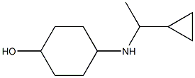 4-[(1-cyclopropylethyl)amino]cyclohexan-1-ol 化学構造式