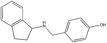 4-[(2,3-dihydro-1H-inden-1-ylamino)methyl]phenol,,结构式