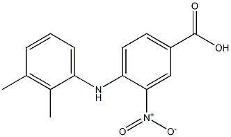 4-[(2,3-dimethylphenyl)amino]-3-nitrobenzoic acid 结构式