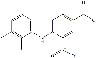 4-[(2,3-dimethylphenyl)amino]-3-nitrobenzoic acid,,结构式