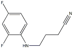 4-[(2,4-difluorophenyl)amino]butanenitrile 化学構造式