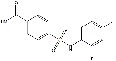 4-[(2,4-difluorophenyl)sulfamoyl]benzoic acid Structure