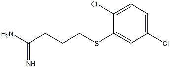 4-[(2,5-dichlorophenyl)sulfanyl]butanimidamide Struktur