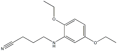 4-[(2,5-diethoxyphenyl)amino]butanenitrile Structure