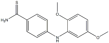 4-[(2,5-dimethoxyphenyl)amino]benzene-1-carbothioamide 结构式