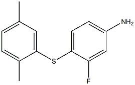 4-[(2,5-dimethylphenyl)sulfanyl]-3-fluoroaniline