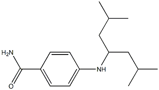 4-[(2,6-dimethylheptan-4-yl)amino]benzamide