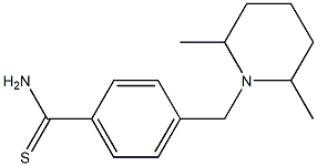 4-[(2,6-dimethylpiperidin-1-yl)methyl]benzene-1-carbothioamide Structure