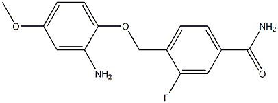 4-[(2-amino-4-methoxyphenoxy)methyl]-3-fluorobenzamide