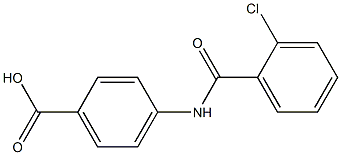 4-[(2-chlorobenzoyl)amino]benzoic acid,,结构式