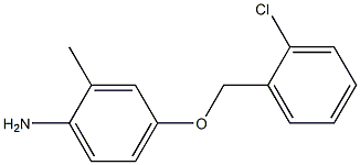 4-[(2-chlorophenyl)methoxy]-2-methylaniline 结构式