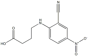4-[(2-cyano-4-nitrophenyl)amino]butanoic acid,,结构式