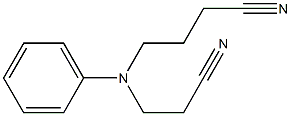 4-[(2-cyanoethyl)(phenyl)amino]butanenitrile Struktur