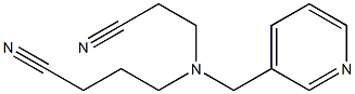 4-[(2-cyanoethyl)(pyridin-3-ylmethyl)amino]butanenitrile,,结构式