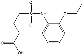 4-[(2-ethoxyphenyl)sulfamoyl]butanoic acid Structure