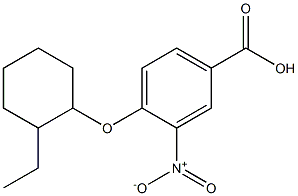 4-[(2-ethylcyclohexyl)oxy]-3-nitrobenzoic acid 结构式