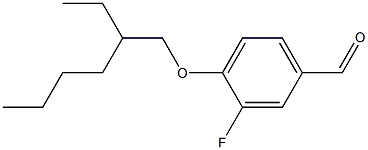 4-[(2-ethylhexyl)oxy]-3-fluorobenzaldehyde,,结构式